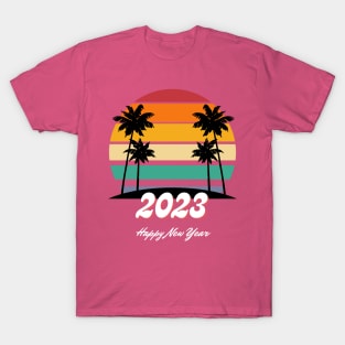 Beach Camp Lover New Year 2023 t-shirt T-Shirt